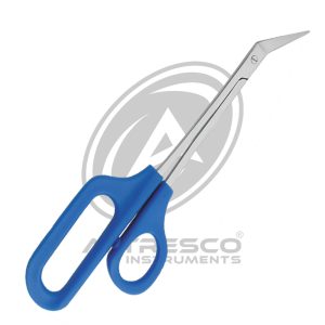 Long Handle Toenail Scissors Angled Blades